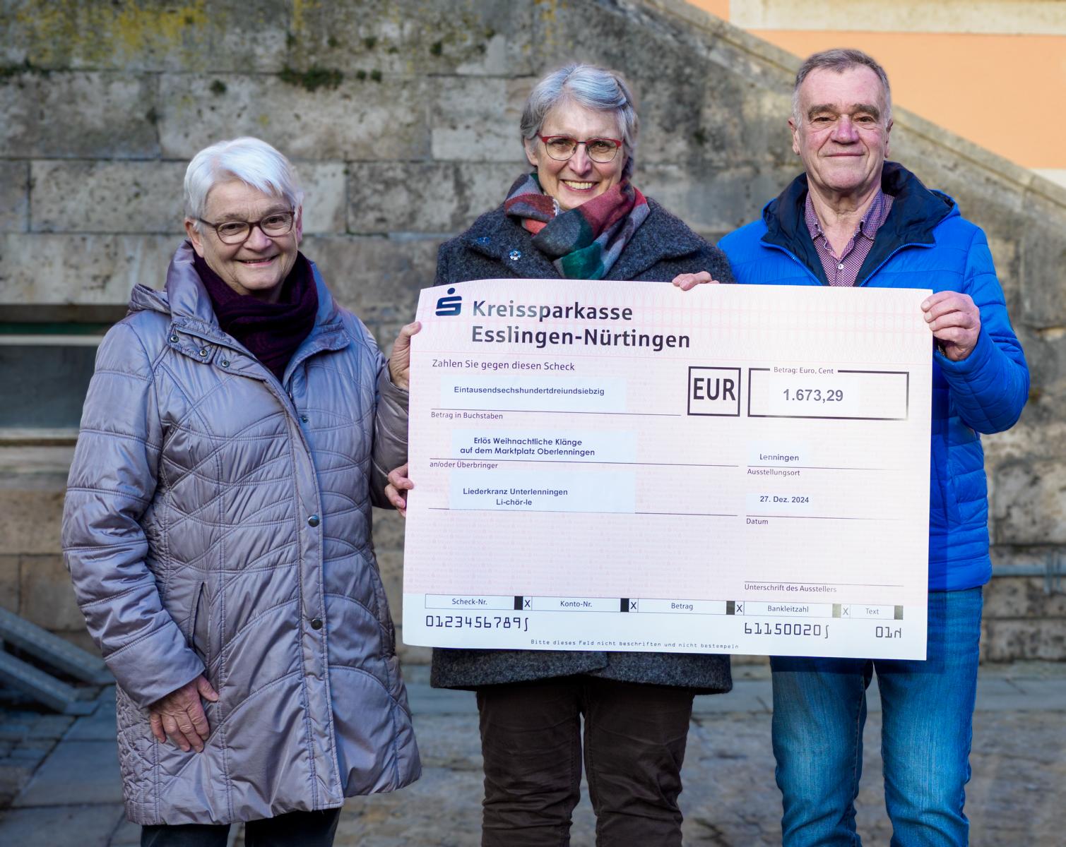 K1600 Spendenübergabe SAV singen unterm Weihnachtsbaum 2025